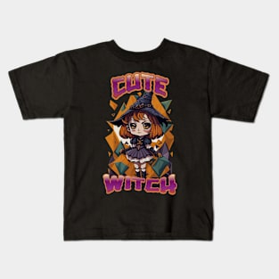 Cute Witch Halloween Kids T-Shirt